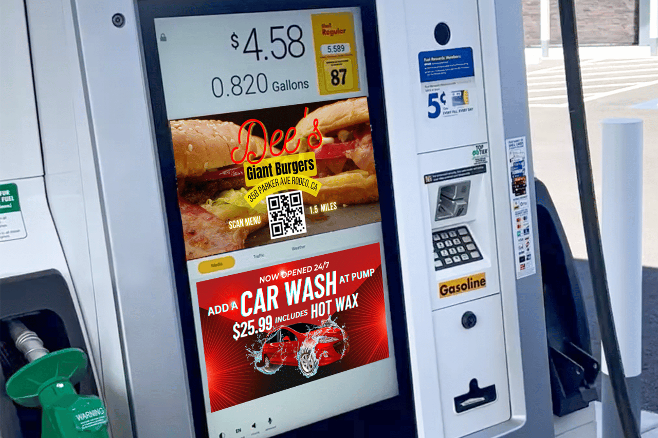 SHC Media Services manages and designs Ads on Anthem UX and Wayne Ovation AX 12gas pumps
