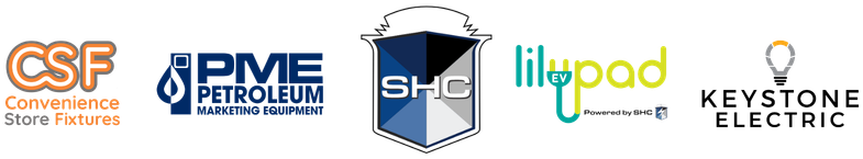 Shields Harper Group includes: Convenience Store Fixtures, Petroleum Marketing Equipment, Keystone Electric, and LilyPad EV